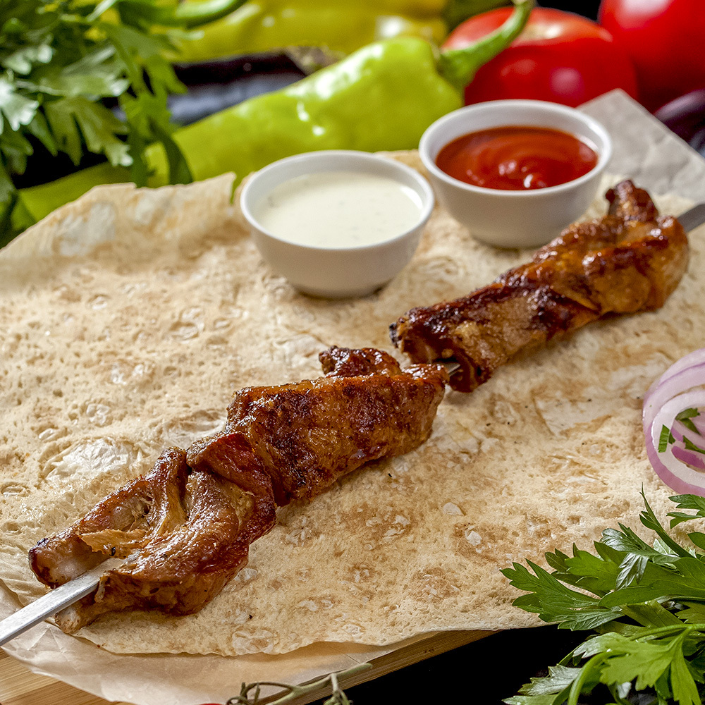 из свиных рёбер